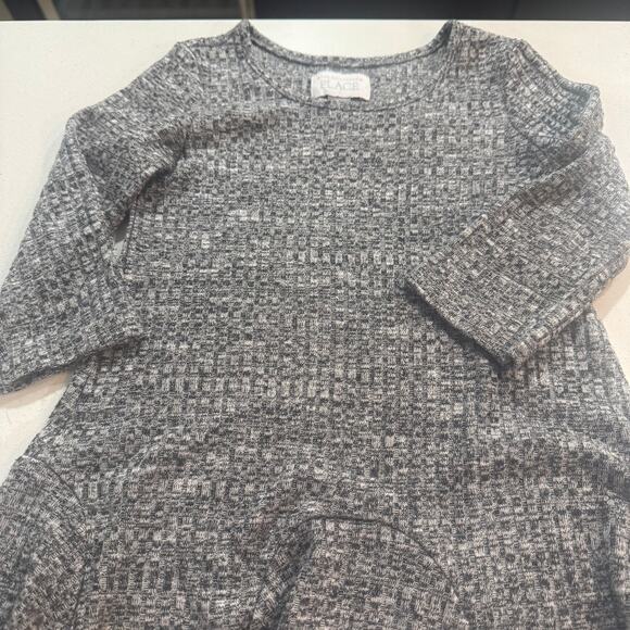 The Children’s Place Toddler Girl 5T Grey Sweater Dress - Picture 2 of 4